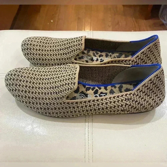 Rothy’s Gold Houndstooth Loafer RARE Women’s 7 - Picture 2 of 6